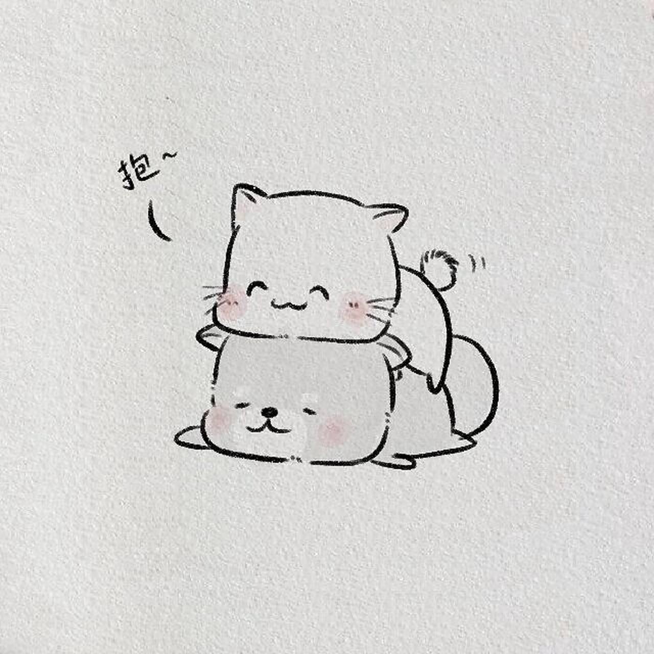 简笔画大全54 抱一抱～ #简笔画# #寻找小红书绘画大神# #简笔画教程