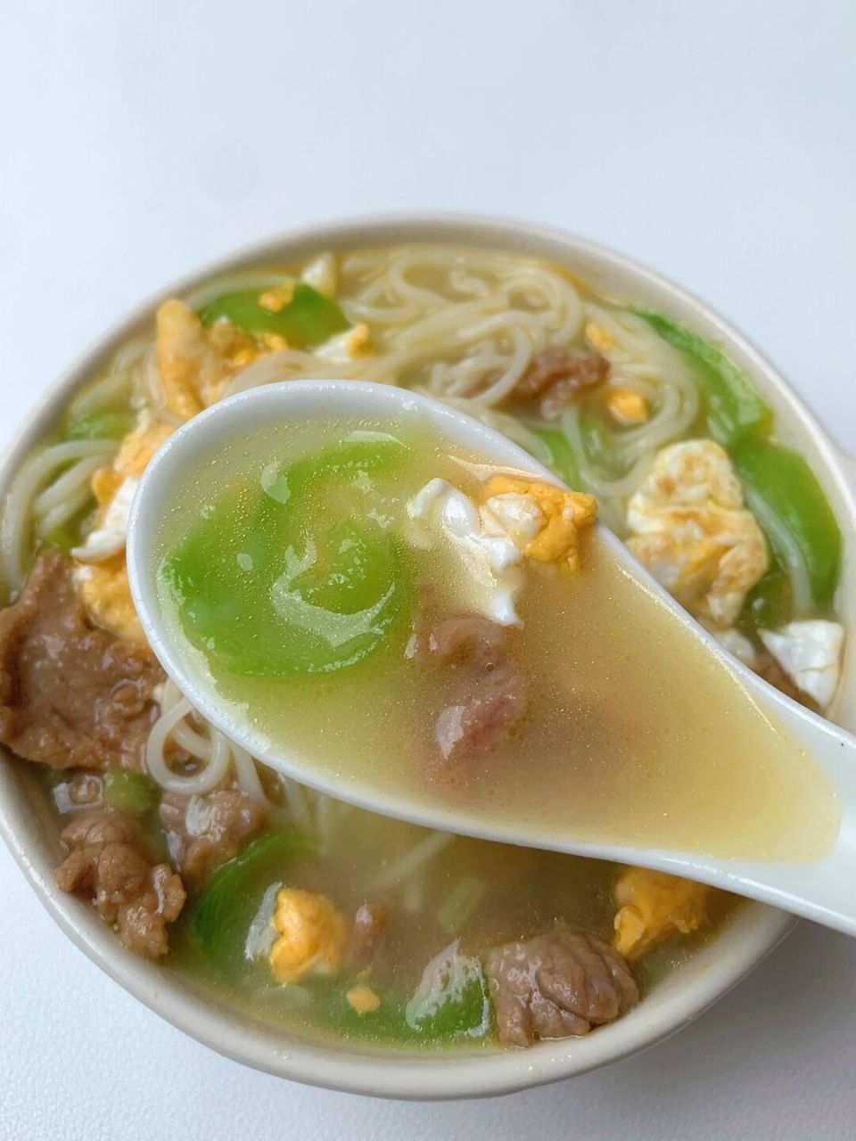 这碗丝瓜鸡蛋面真的太鲜了!