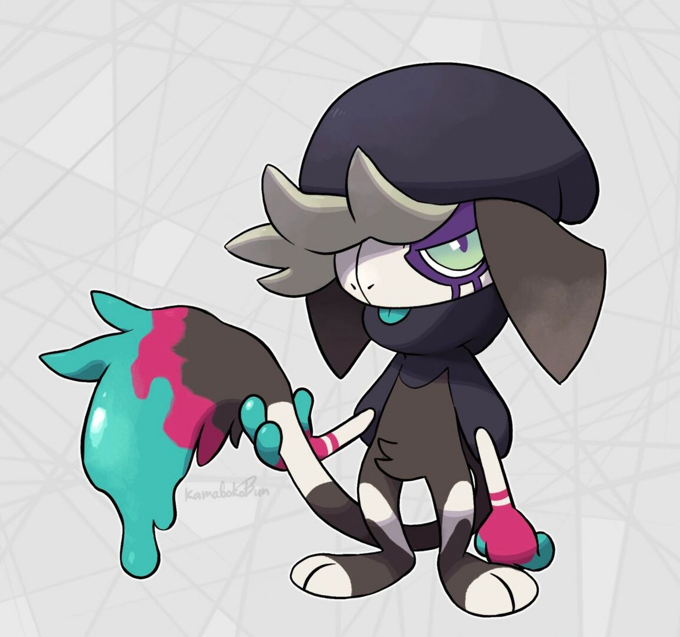 宝可梦日常|涂标客   图图犬 由kamabokobun制作的同人图,把和画画有