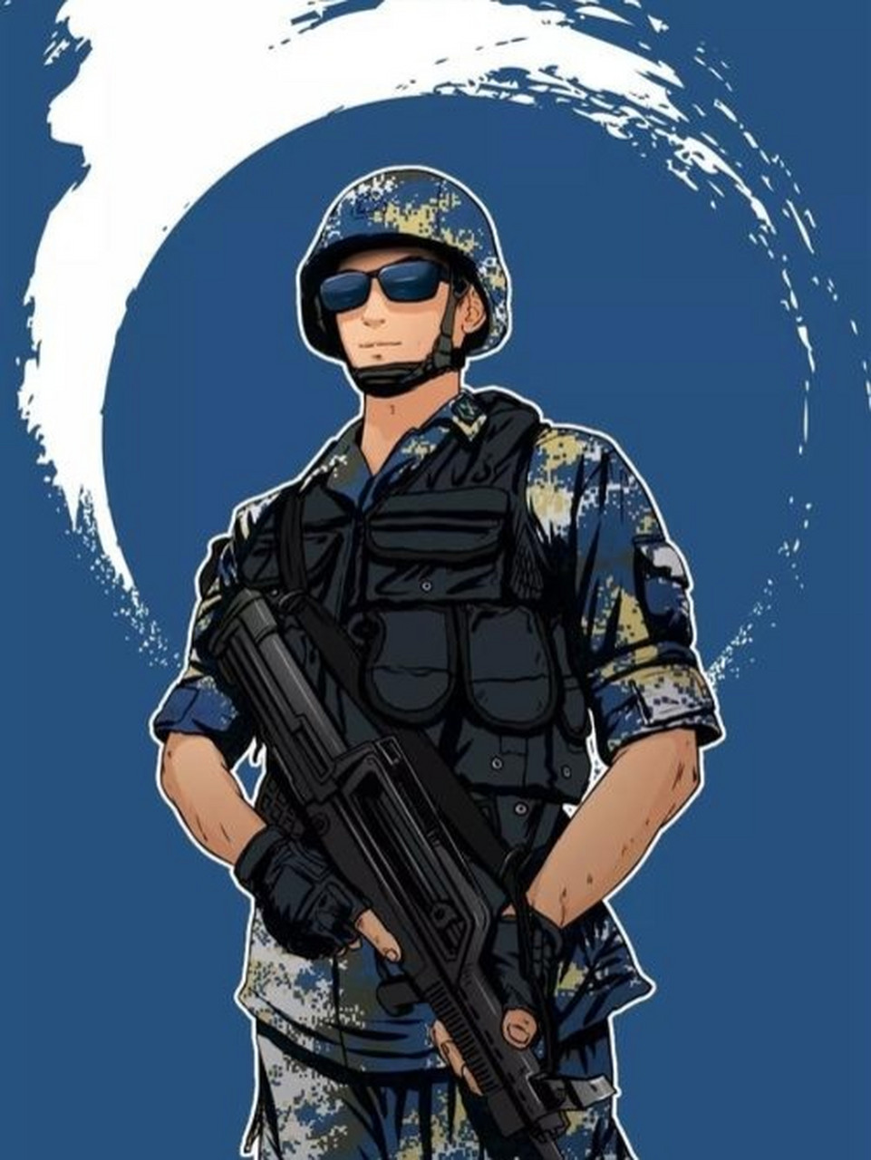 解放军壁纸 头像 对于他们的感情,无法用言语表达 致敬