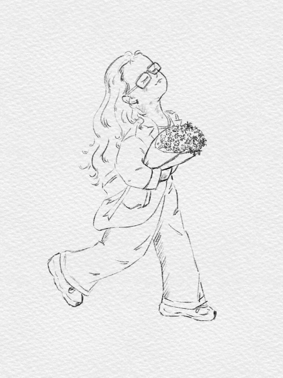 自学画画# #procreate# #速写人物# #线稿# #画画