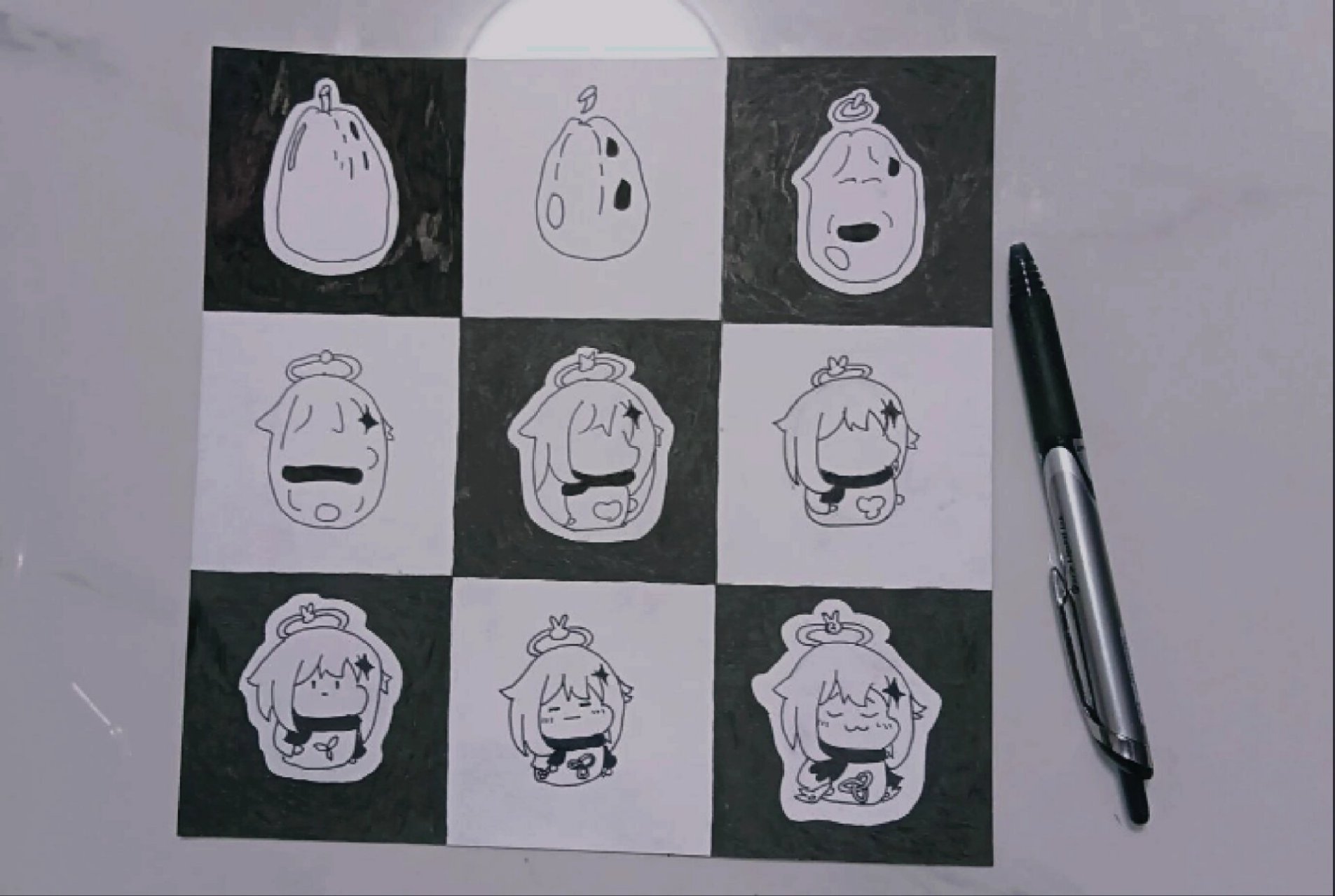 平面构成作业～ 一是同形异构,二是密集,三是对比,四是渐变