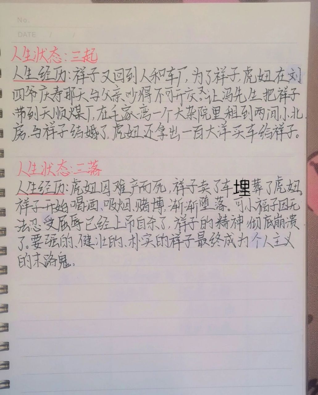 《骆驼祥子》祥子三起三落概括    大家可以参考看看 一起在评论区