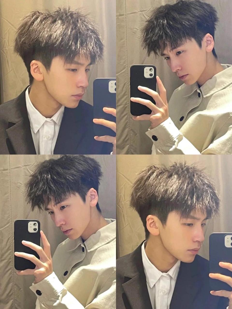 帅气男孩必烫的烟花烫 蓬松增发量 谁烫谁好看的发型 适合发量少细软