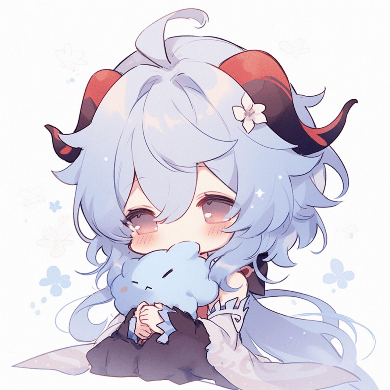 原神头像||甘雨 第一个五星就是甘雨,听说现在甘雨不适合大环境了