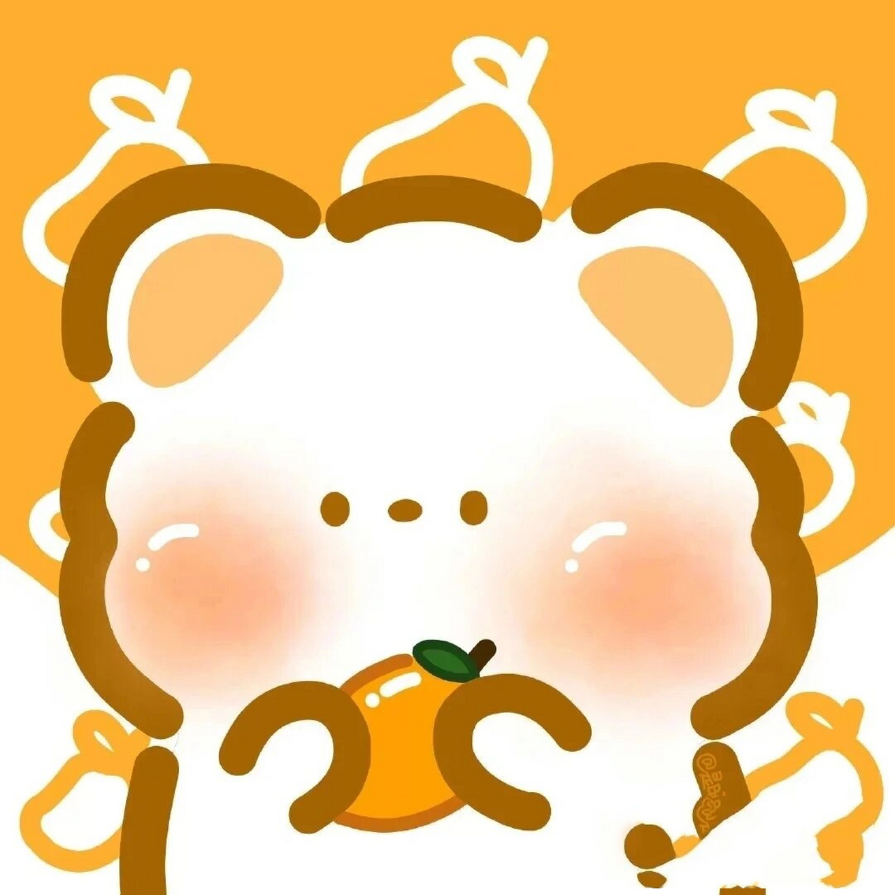 可爱水果小熊头像