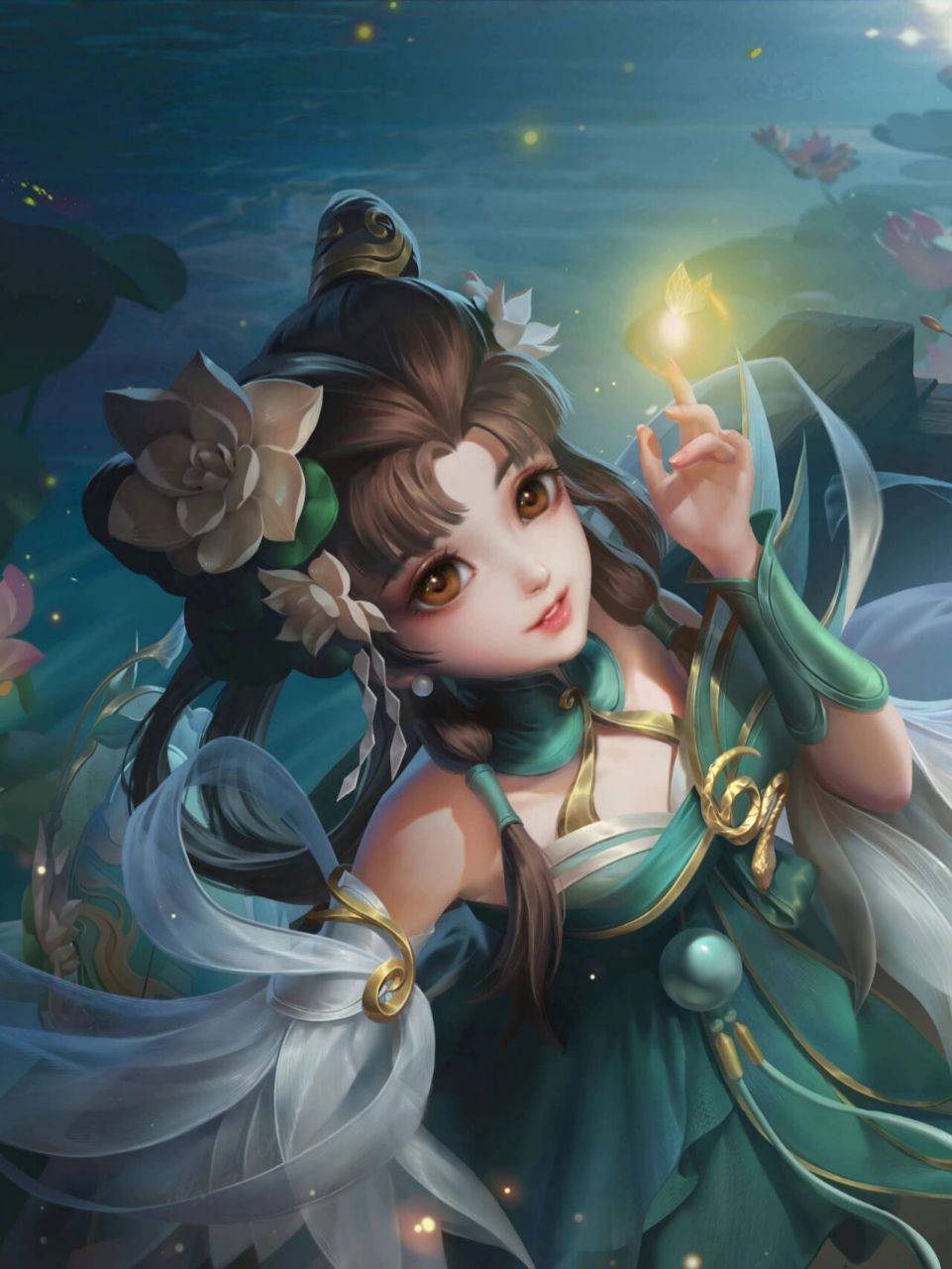 大乔小乔青白蛇皮肤-新版高清无水印海报  王者创作者成长计划