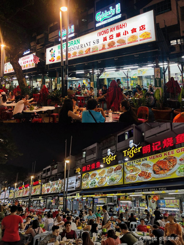 吉隆坡阿罗街美食夜市,让你吃到饱饱的