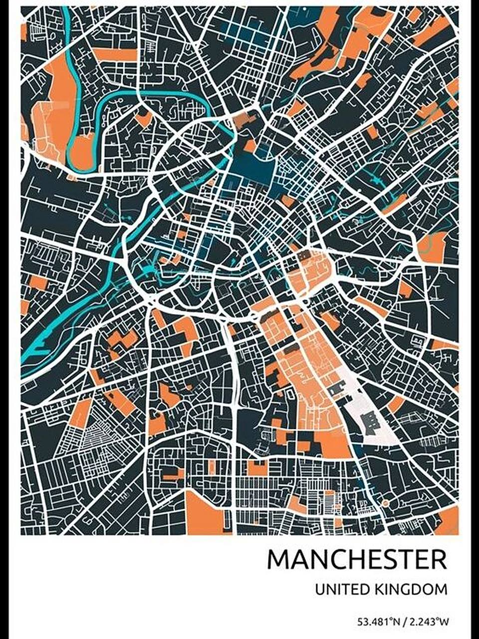 插画风城市肌理图,原来可以这么美!