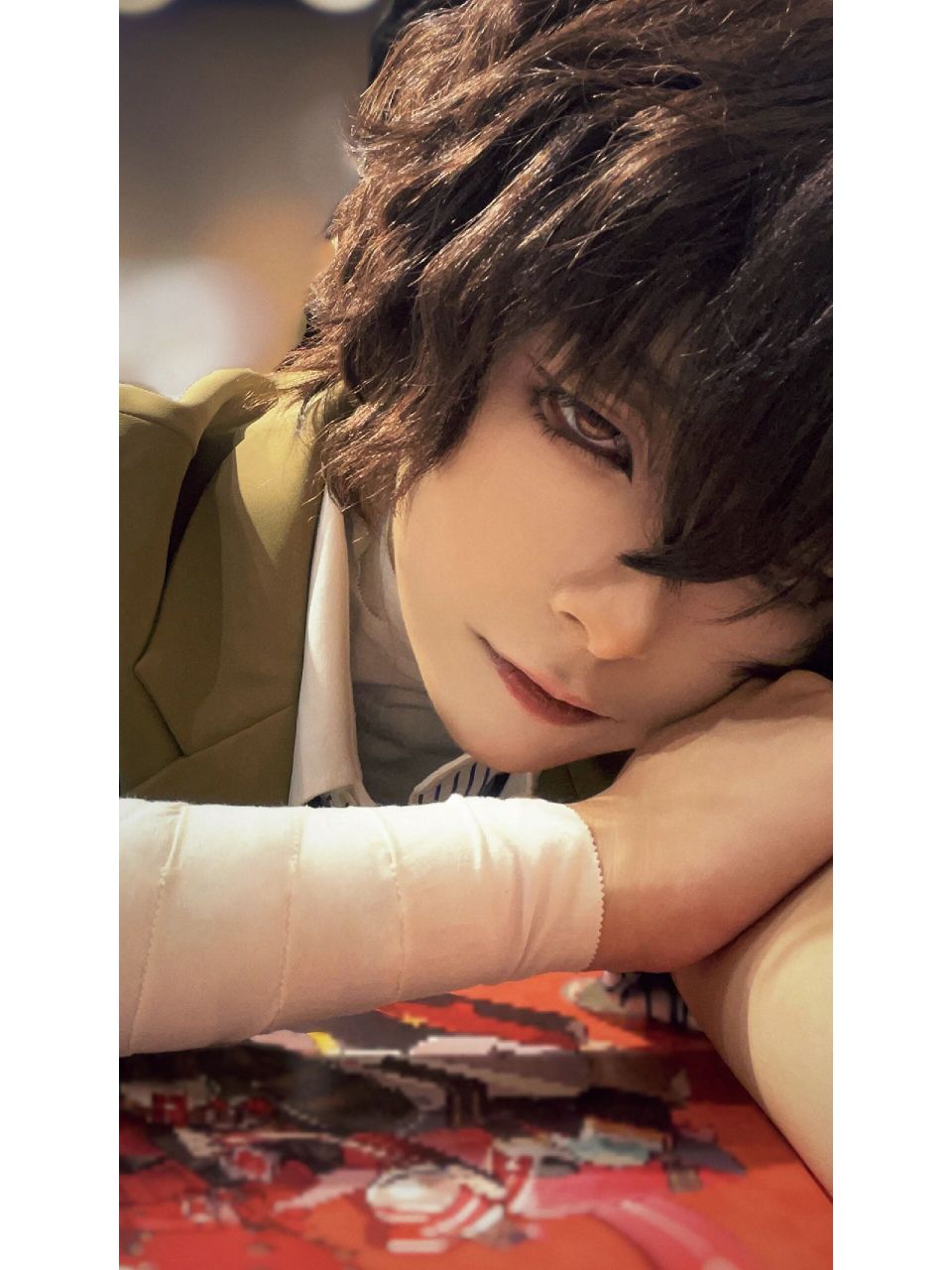 99第五主题店打卡文豪野犬太宰治妆面记录 今天约妆的是一个要去