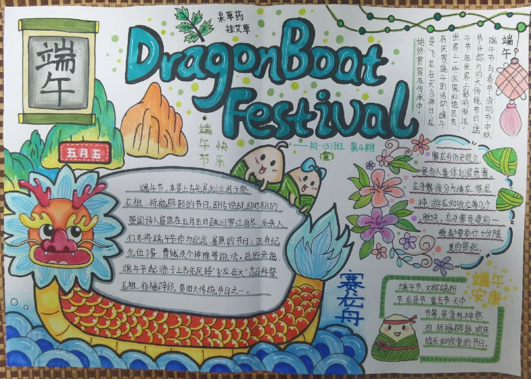 端午节手抄报(a3)