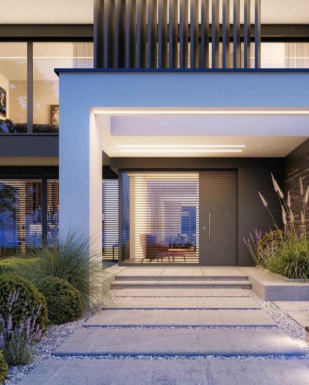 "宅以门户为冠带" 现代别墅门头的典范 *🏠🏠别墅大门,入必由之