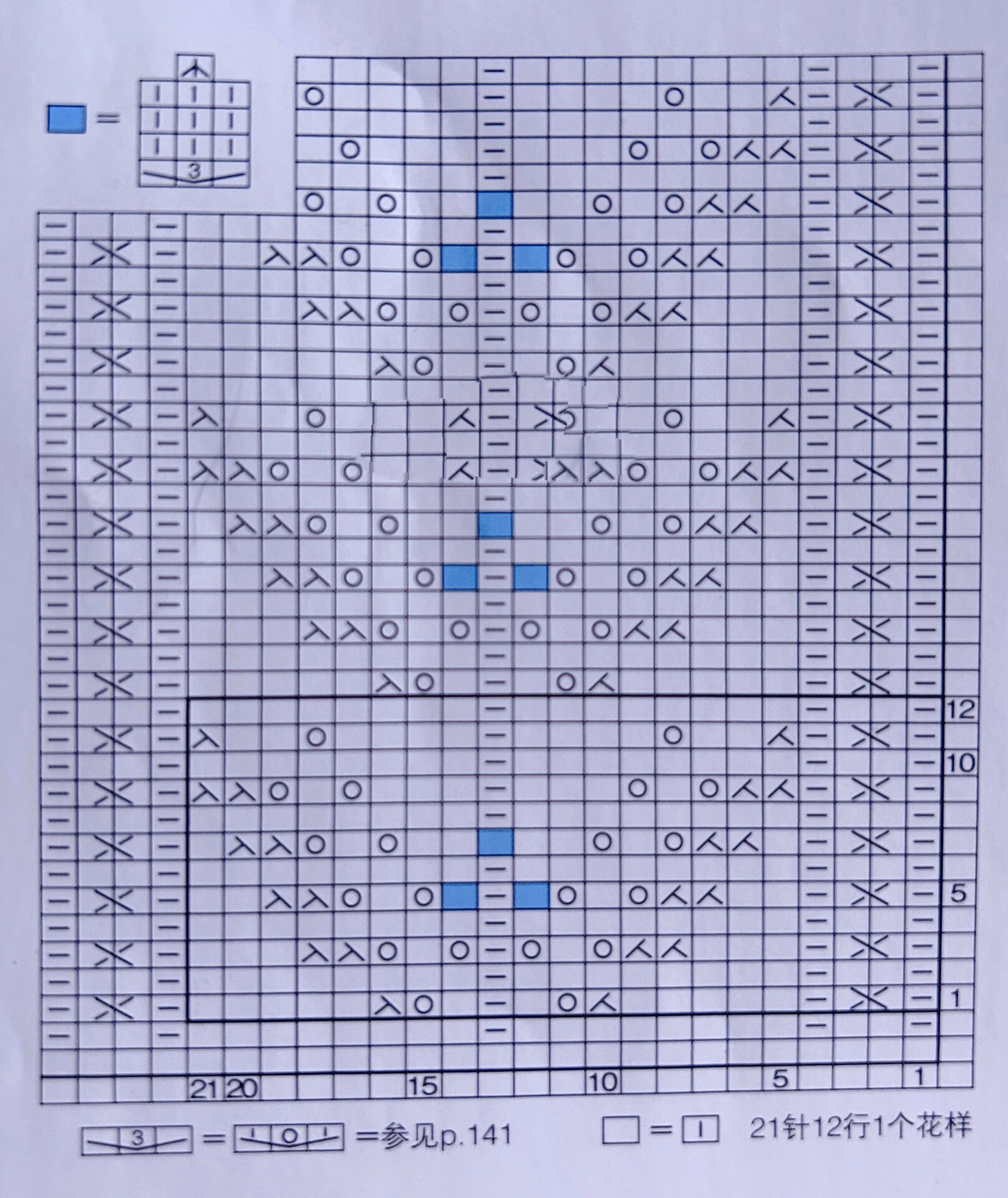 毛衣拼图花样编织方法图片