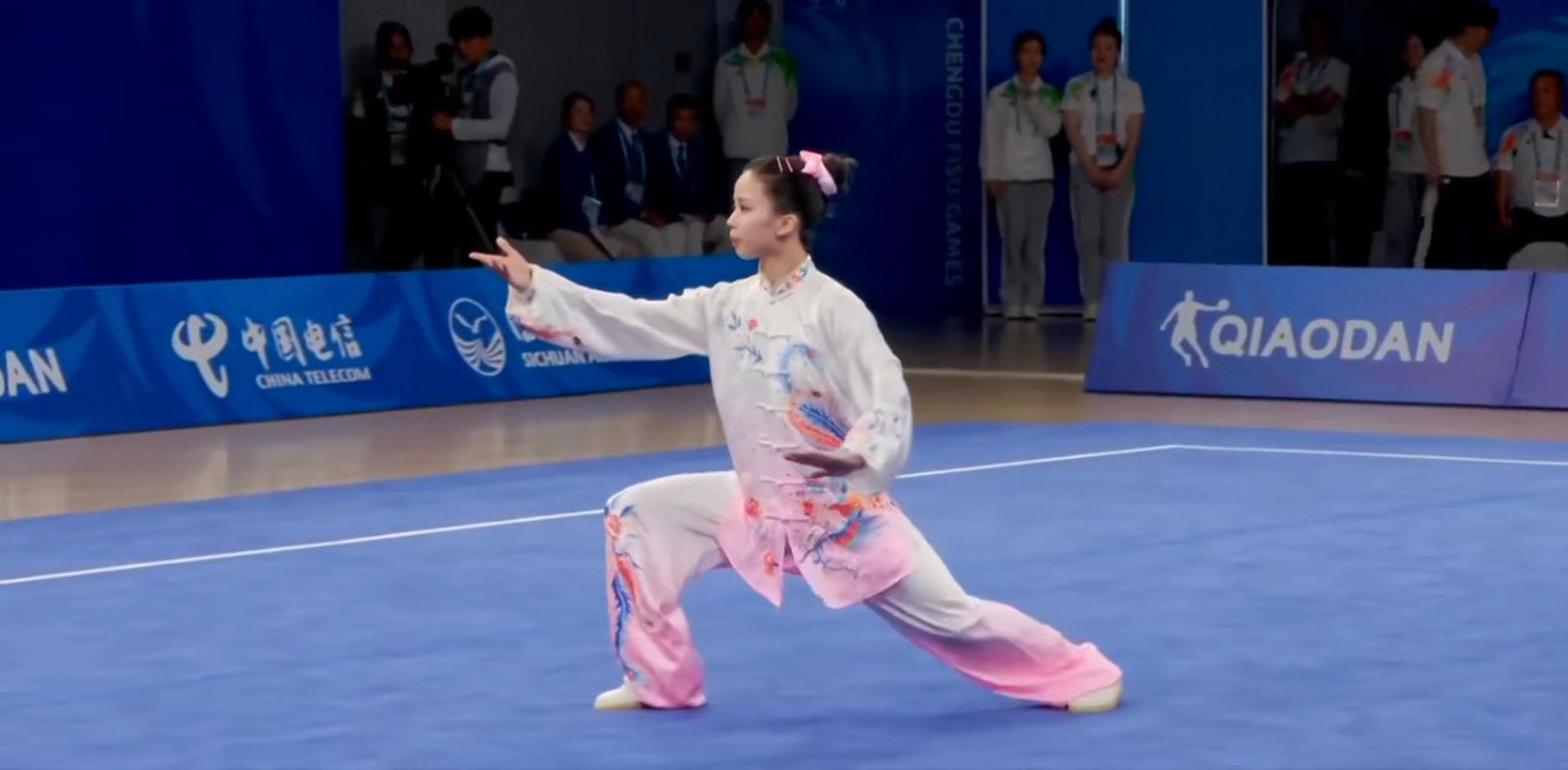 陈小丽女子太极拳金牌##大运会中国武术队一日四金#女子太极拳比赛