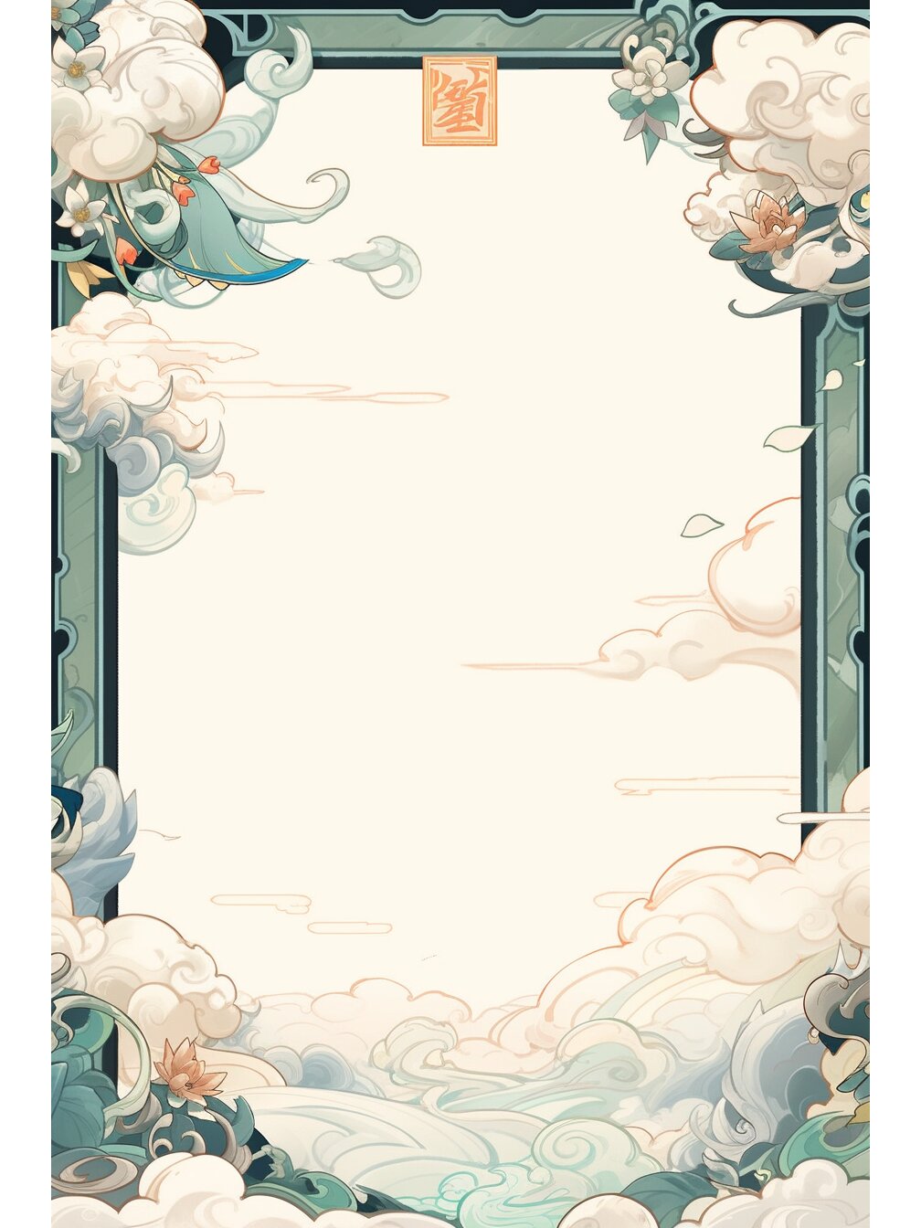 古风边框 | 头像框背景底图素材③ 自用自取.定制素材请留言.