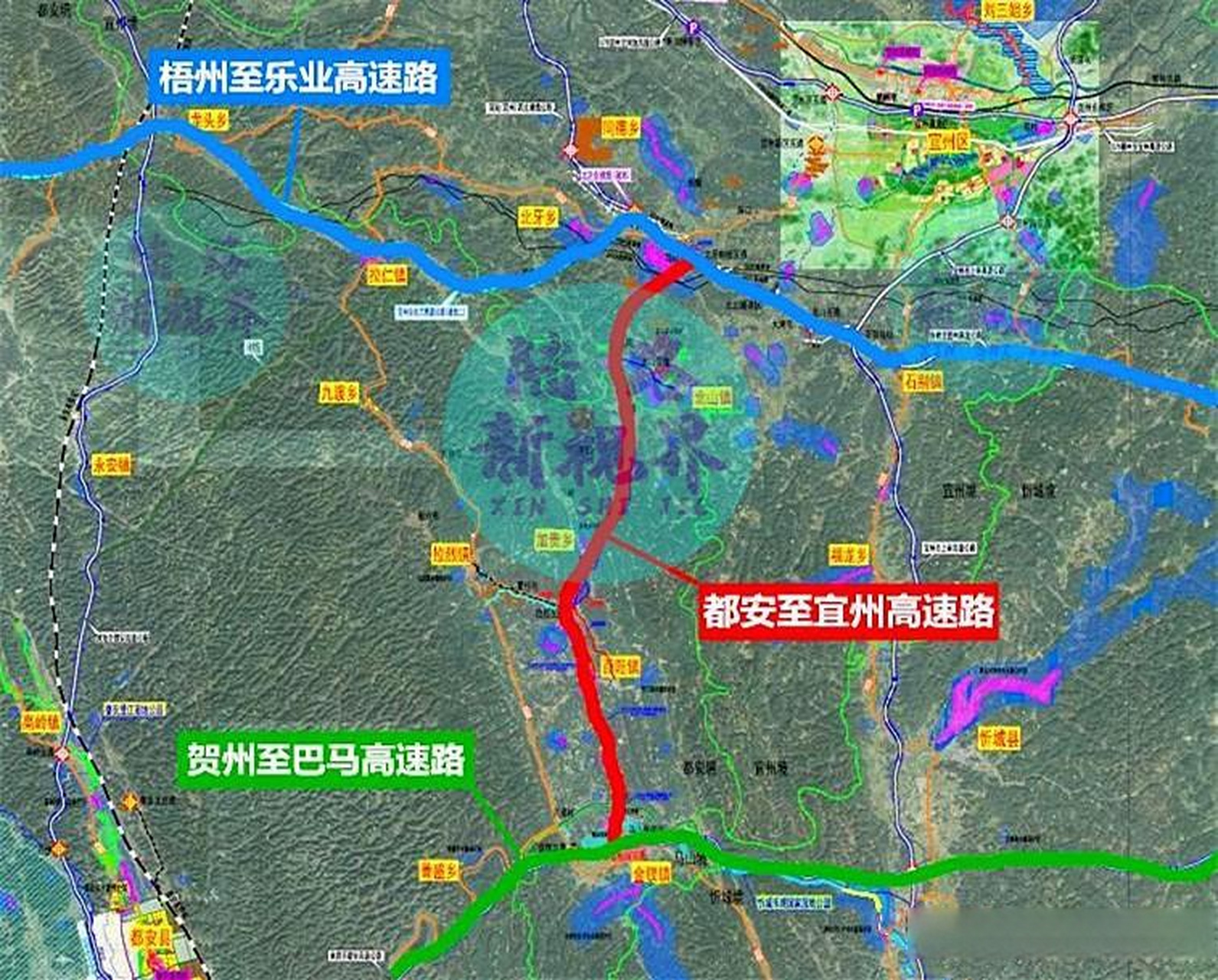 宜州至都安高速公路项目推荐k线方案,并非外界传言说的k线和e线同时建