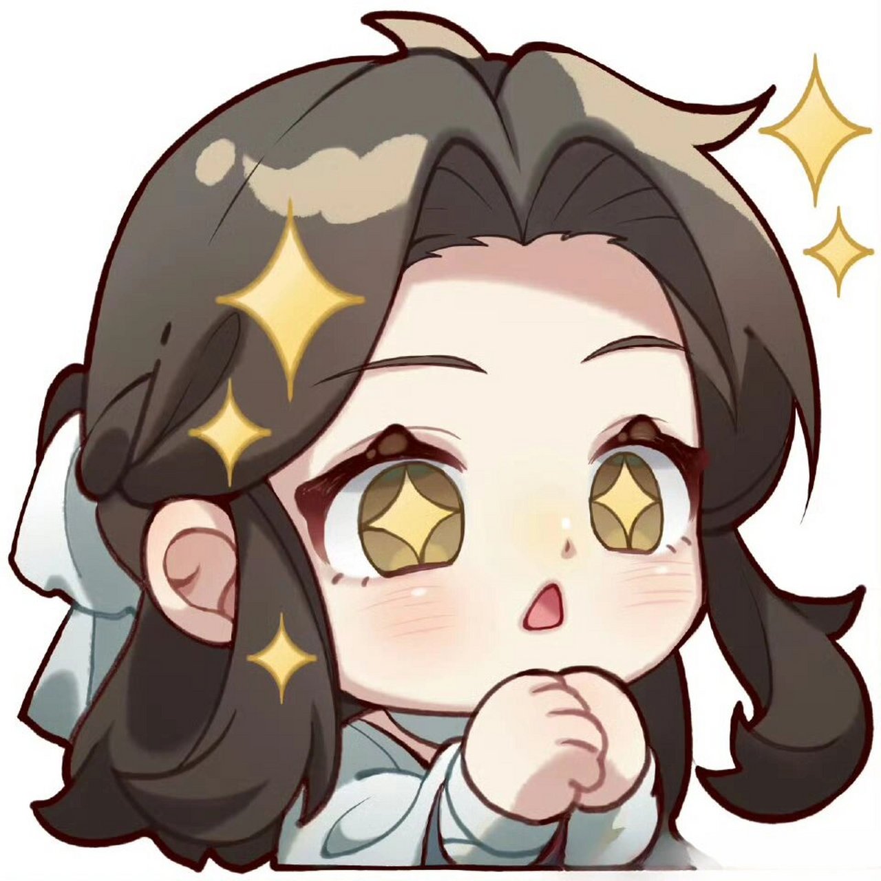 花怜的q版表情包好可爱!