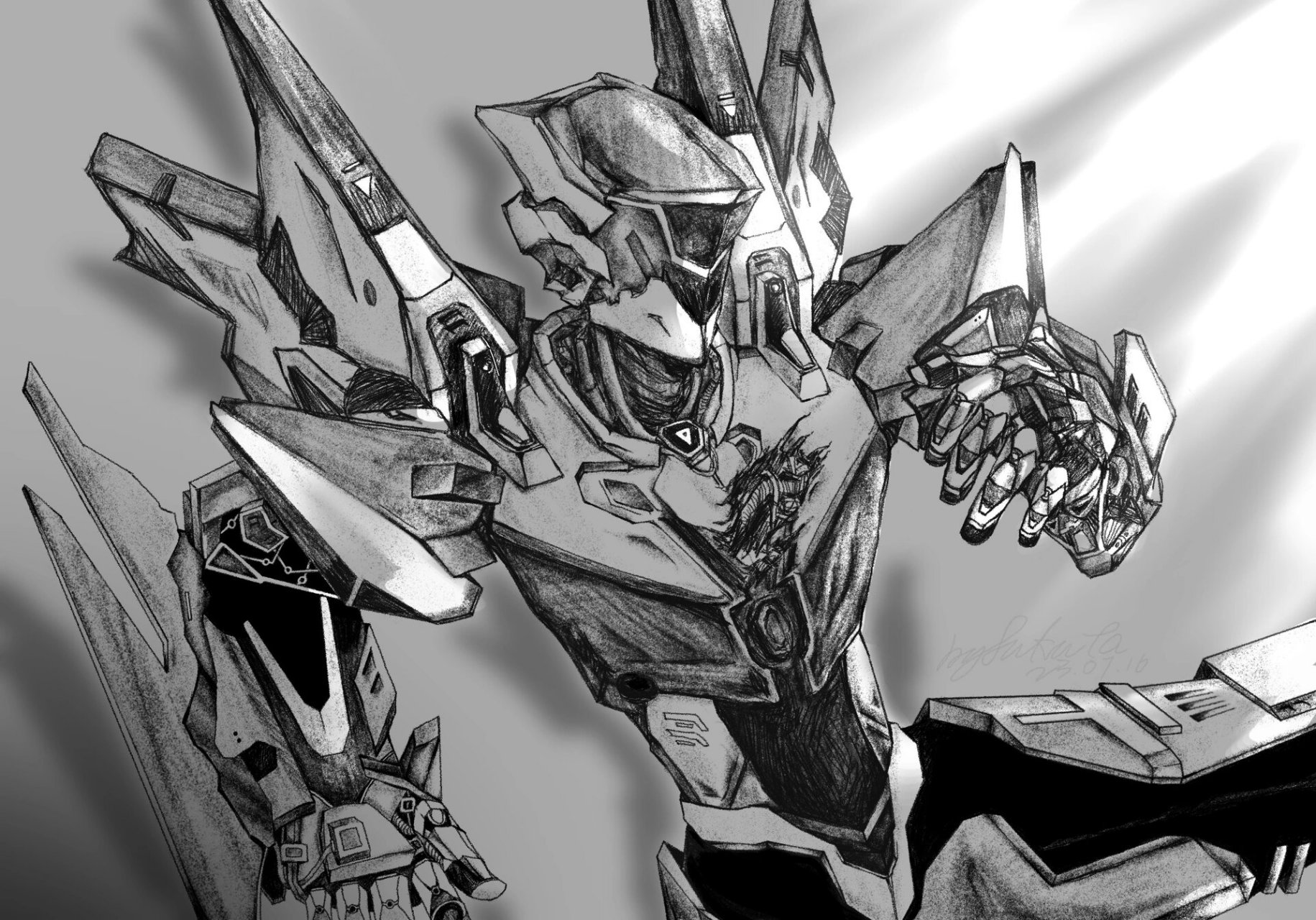 意志…永存… 画了战损铠爹(思索)