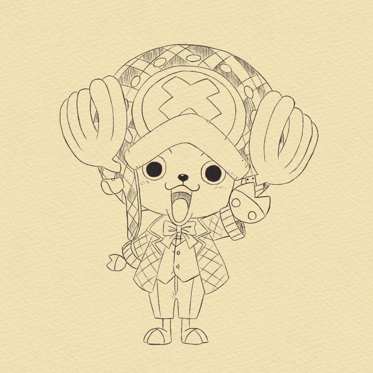 97简笔画|乔巴(内附步骤图) 61 虽然长路漫漫,但我们还是满怀期待