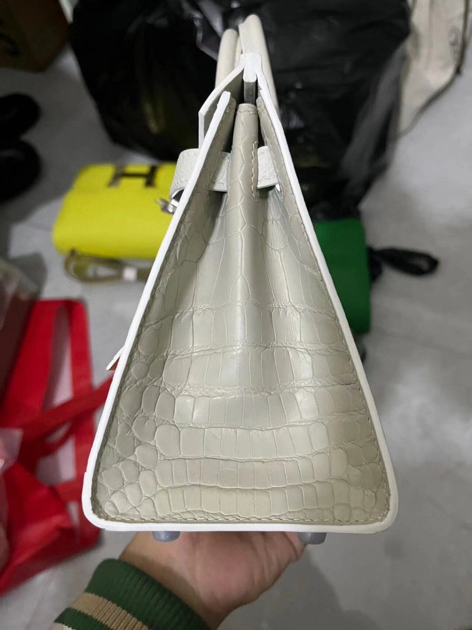 761594爱马仕美洲鳄小房子纯手工