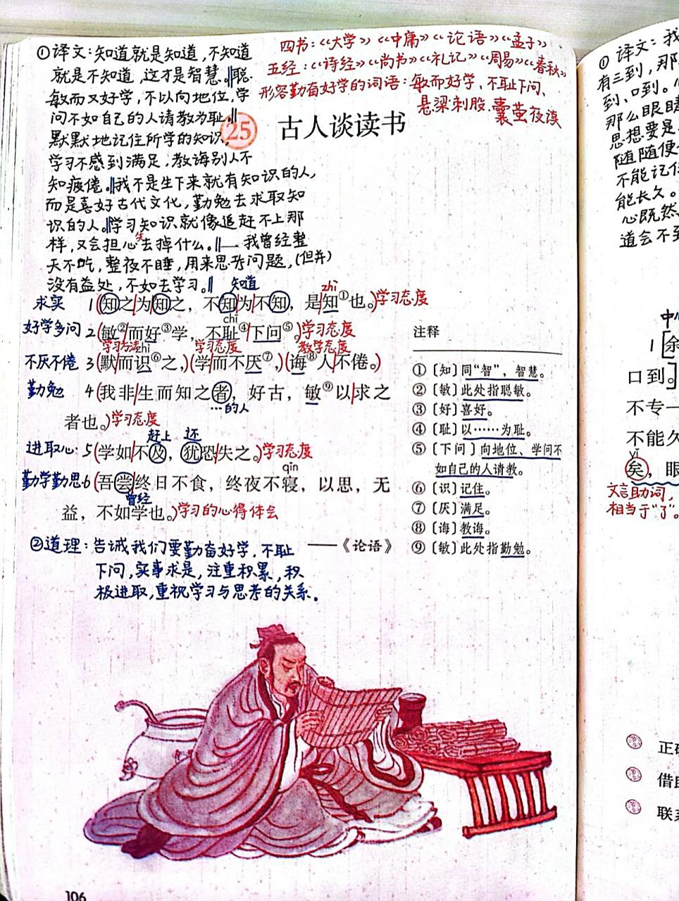 五上语文第25课《古人谈读书》