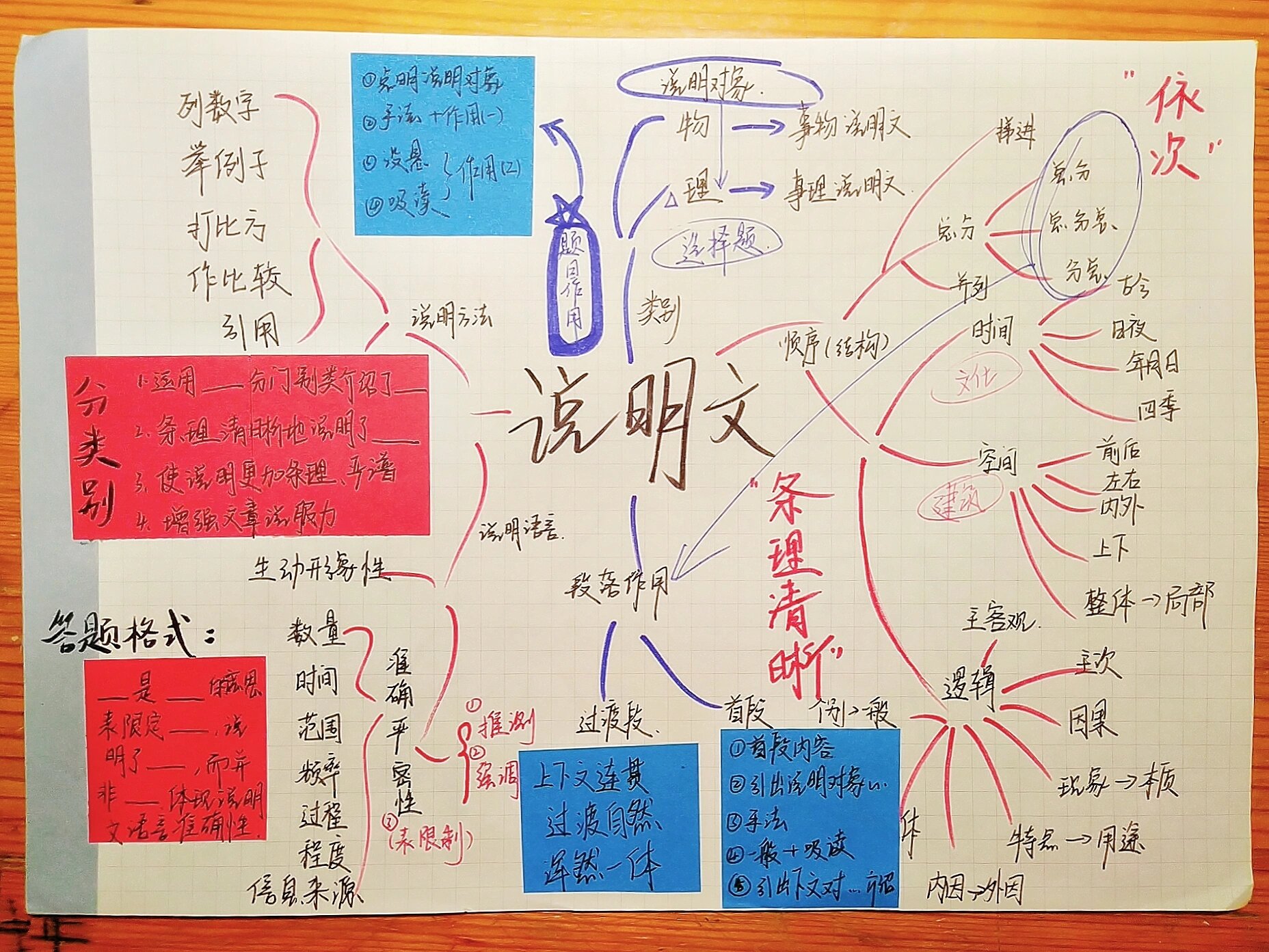 说明文的思维导图内容图片