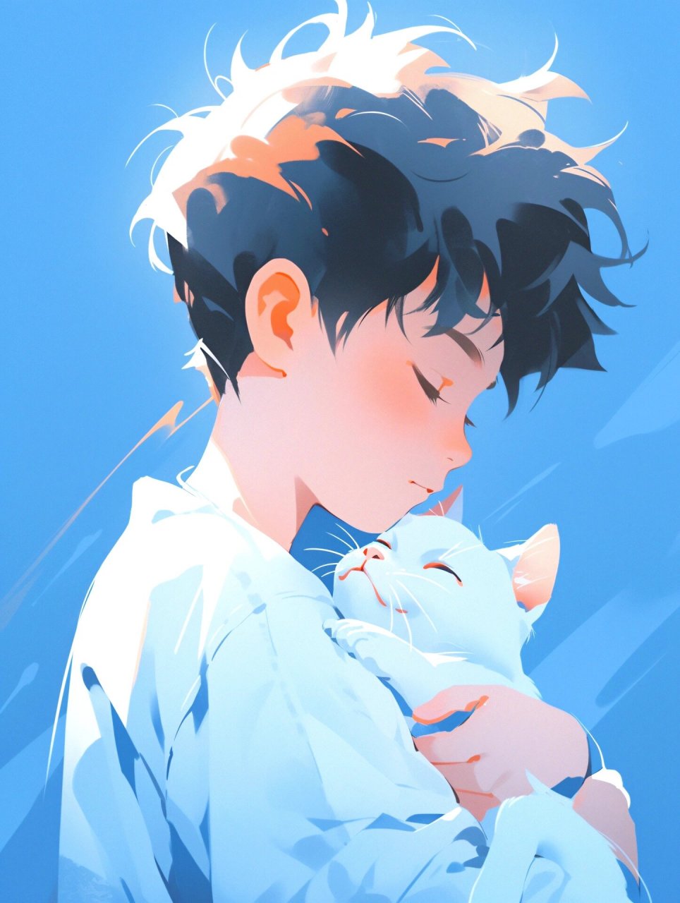 猫系男生头像|听说抱一下它会有安全感