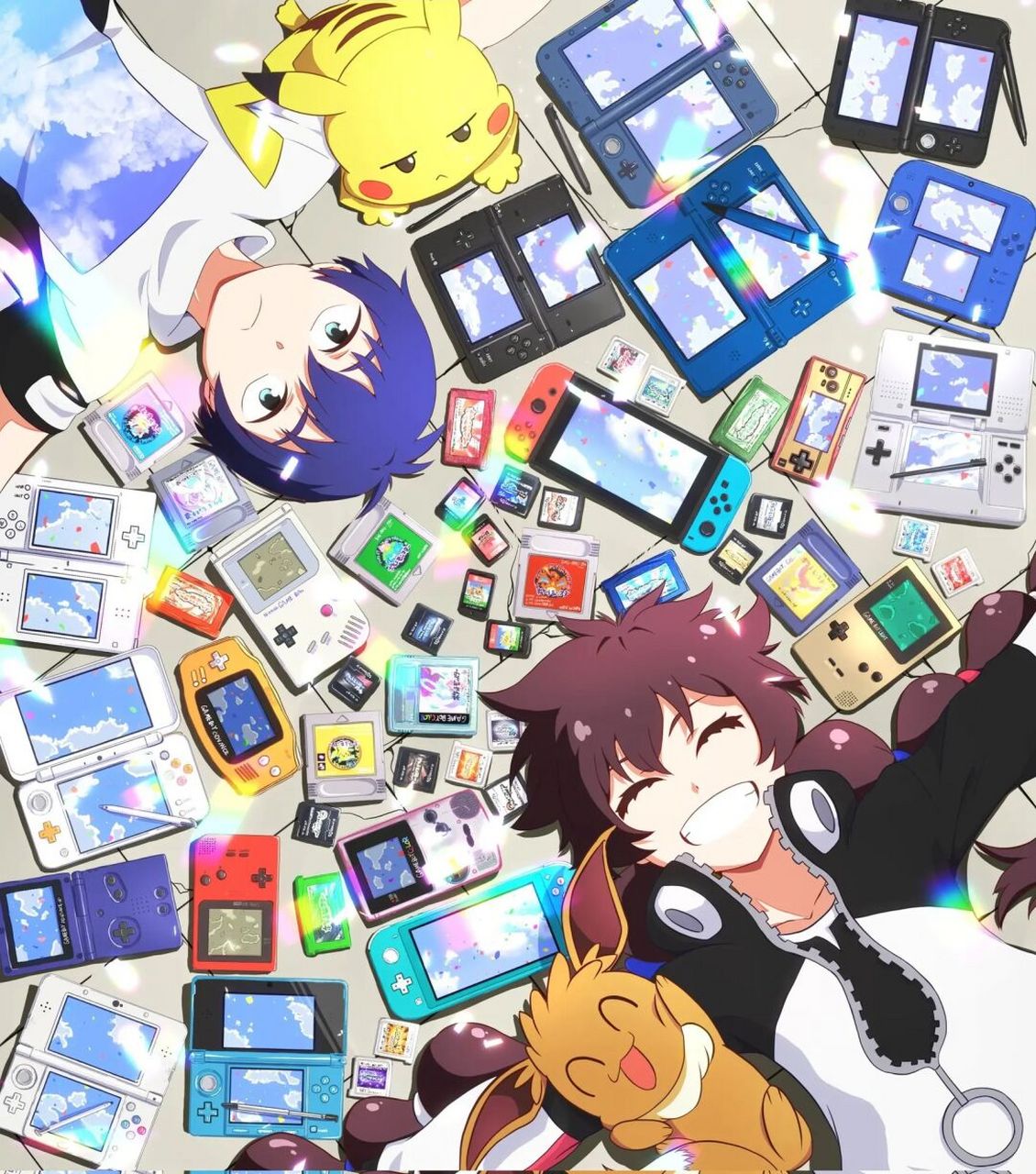 宝可梦|gotcha 找全各世代卡带 掌机 作者葱味噌在2020年创作,只能