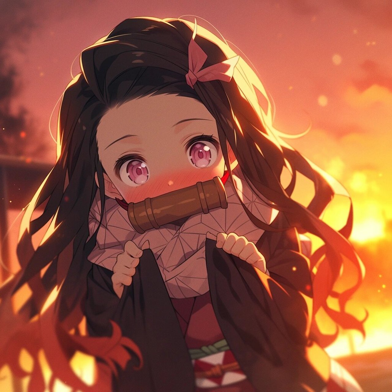 鬼灭之刃|祢豆子—可爱头像(7)