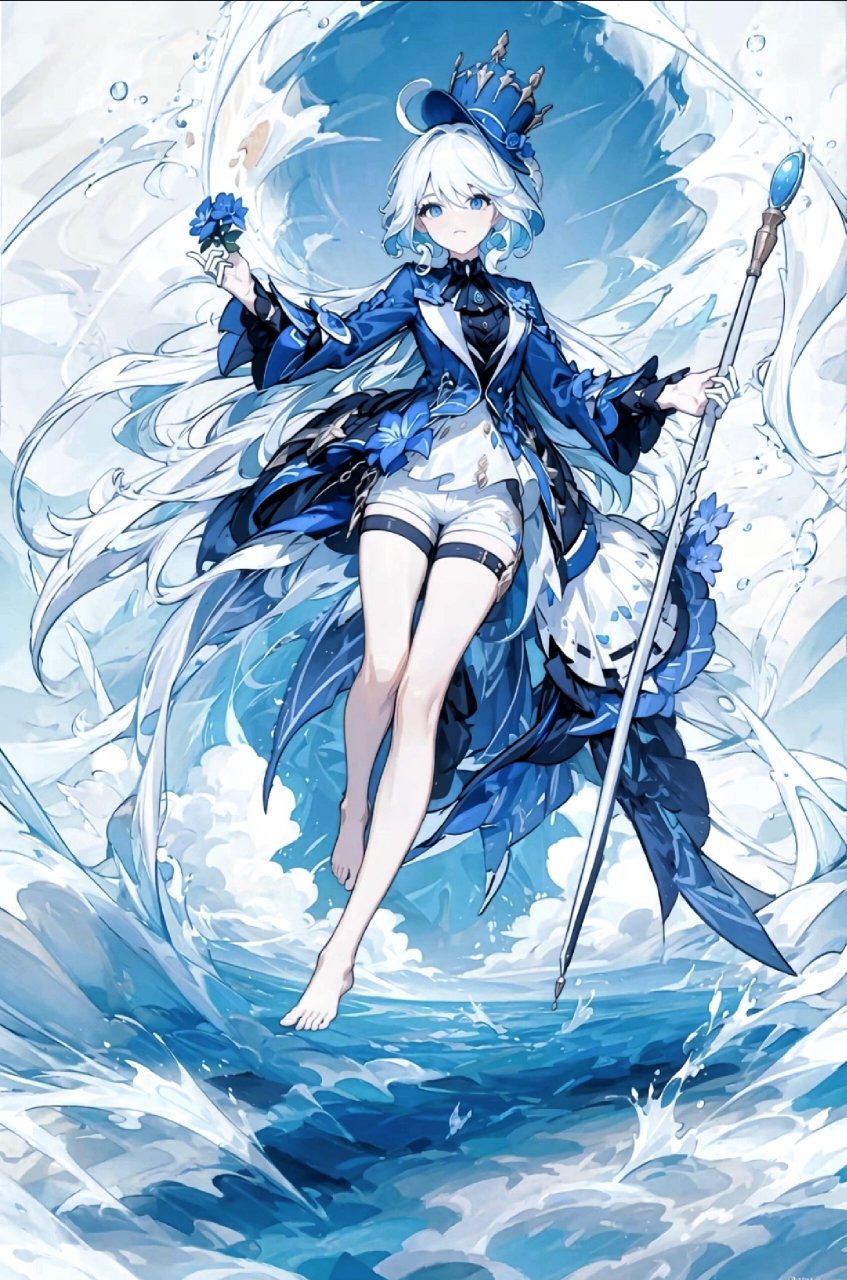 原神水神芙卡洛斯 "我的理想之内并没有一丝污浊." "我要纠正你,在这