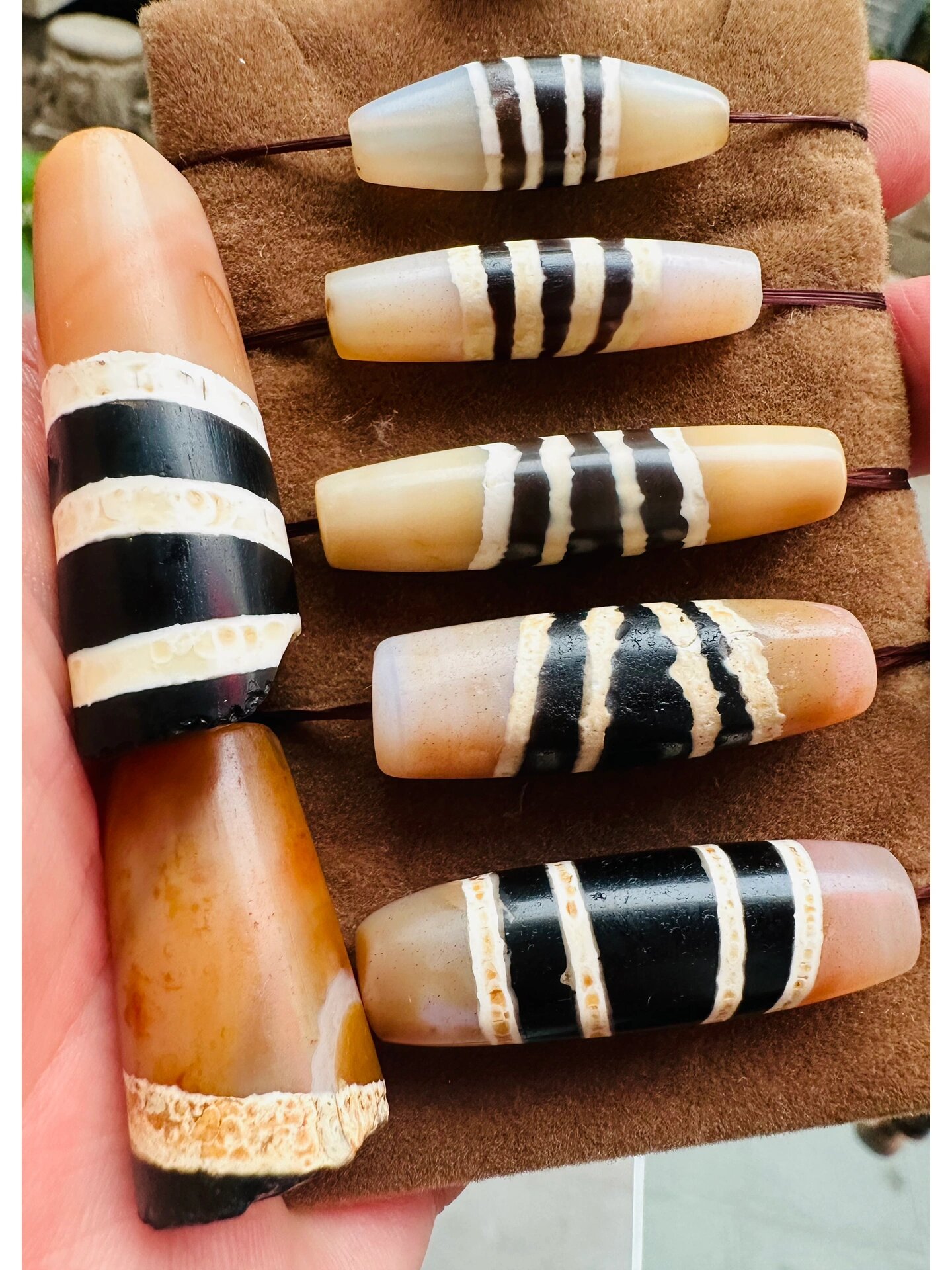 精致·千年尼泊尔七线天珠