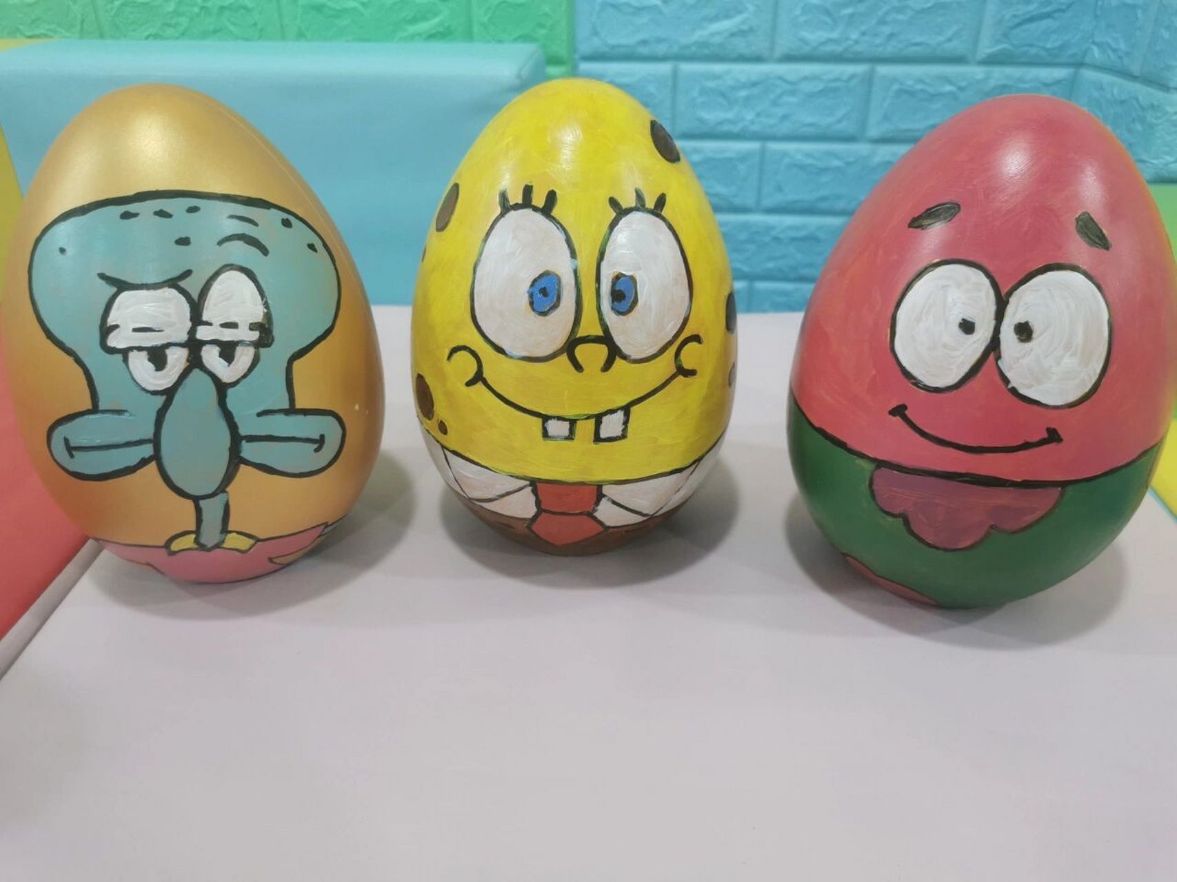 金蛋绘画 第一次画这么多蛋蛋