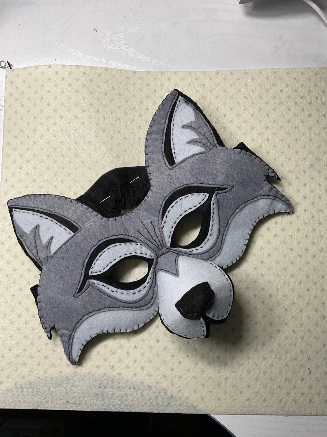 我的手作——亲子互动游戏道具,大灰狼面具