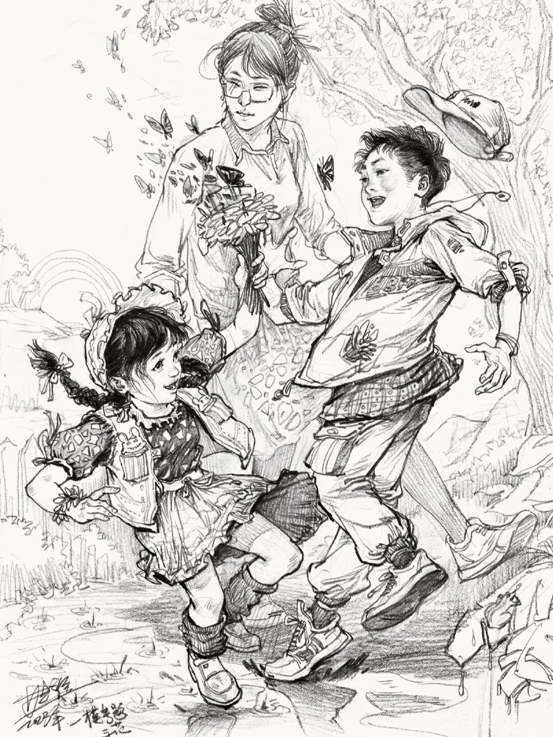 不同类型的速写高分画面,整体感受