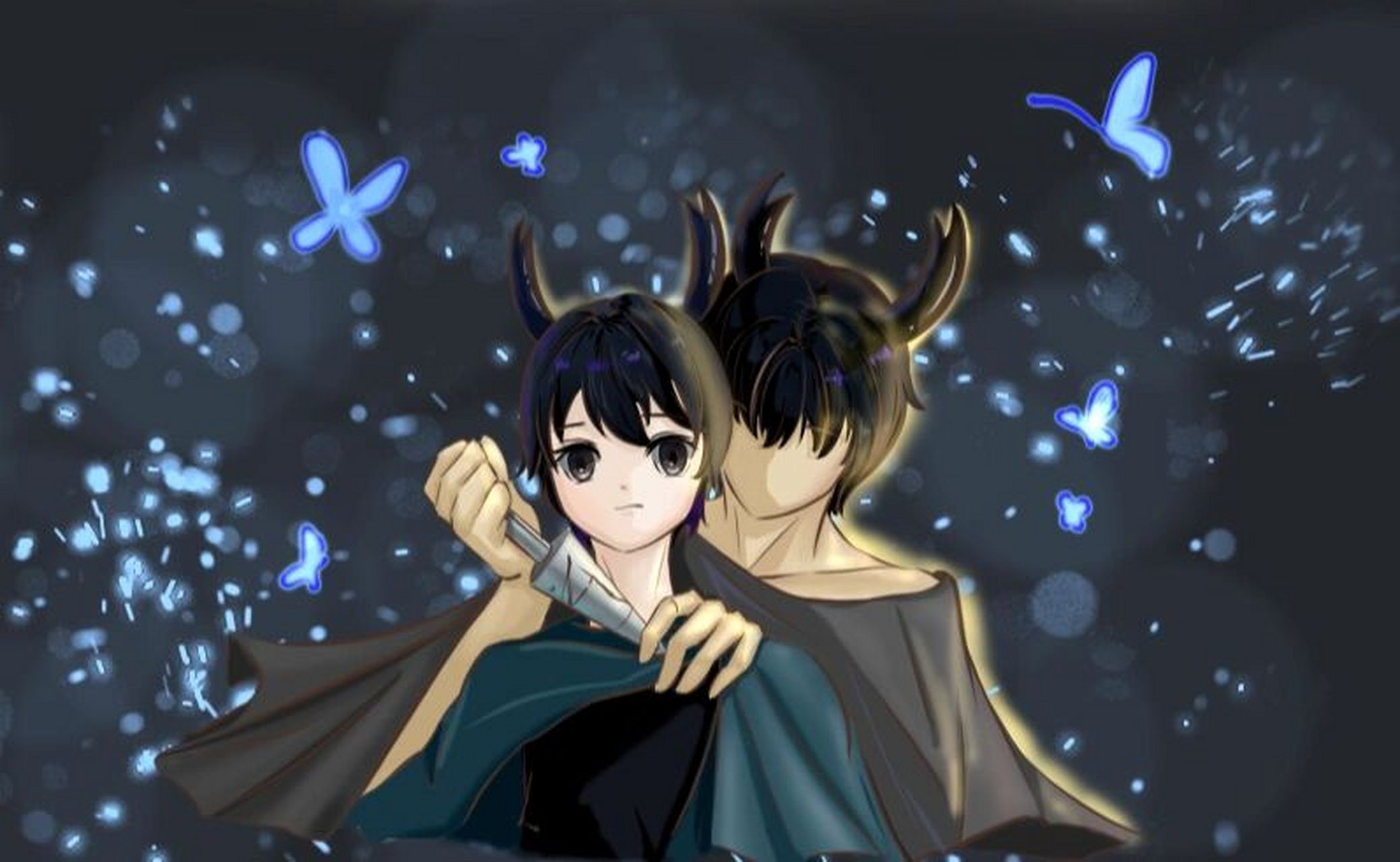 空洞骑士拟人 小骑士和灵魂!(还我吉欧)