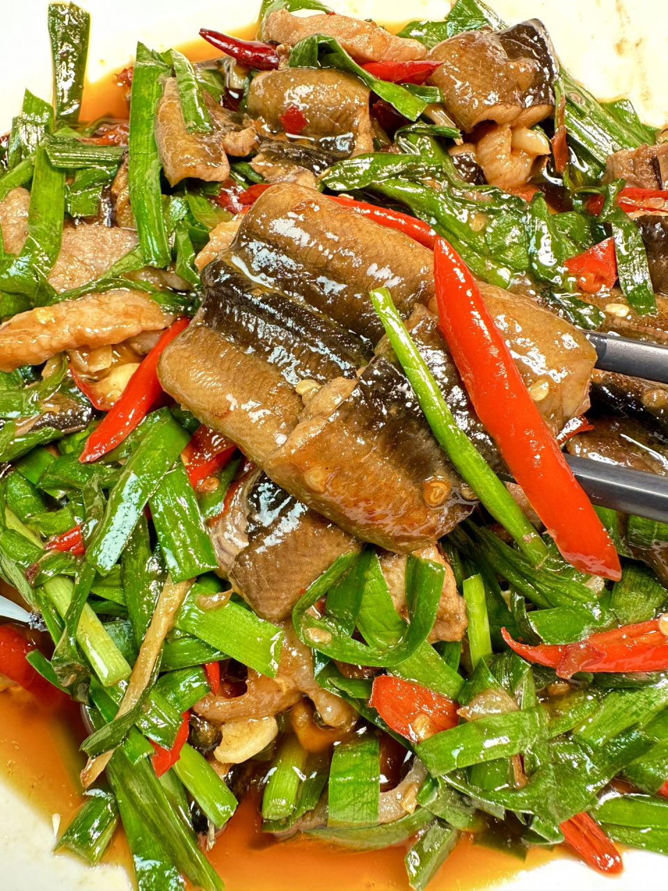 家常下饭菜,97爆炒鳝鱼,不腥不柴,美味 简直太安利鳝鱼这样做了