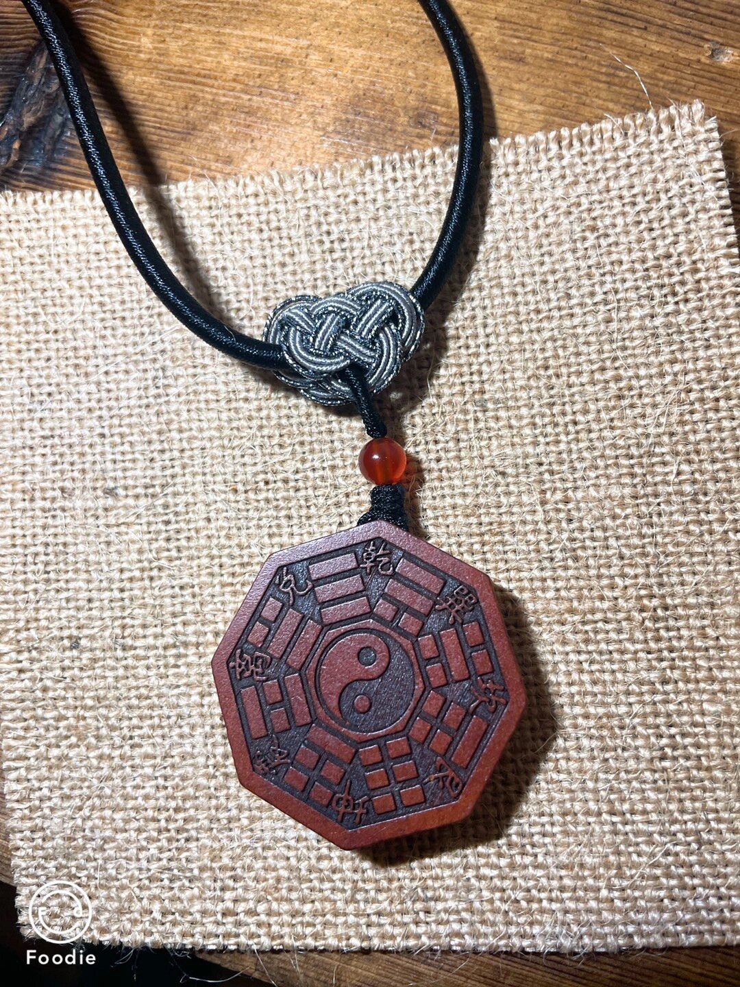 老桃木八卦平安符