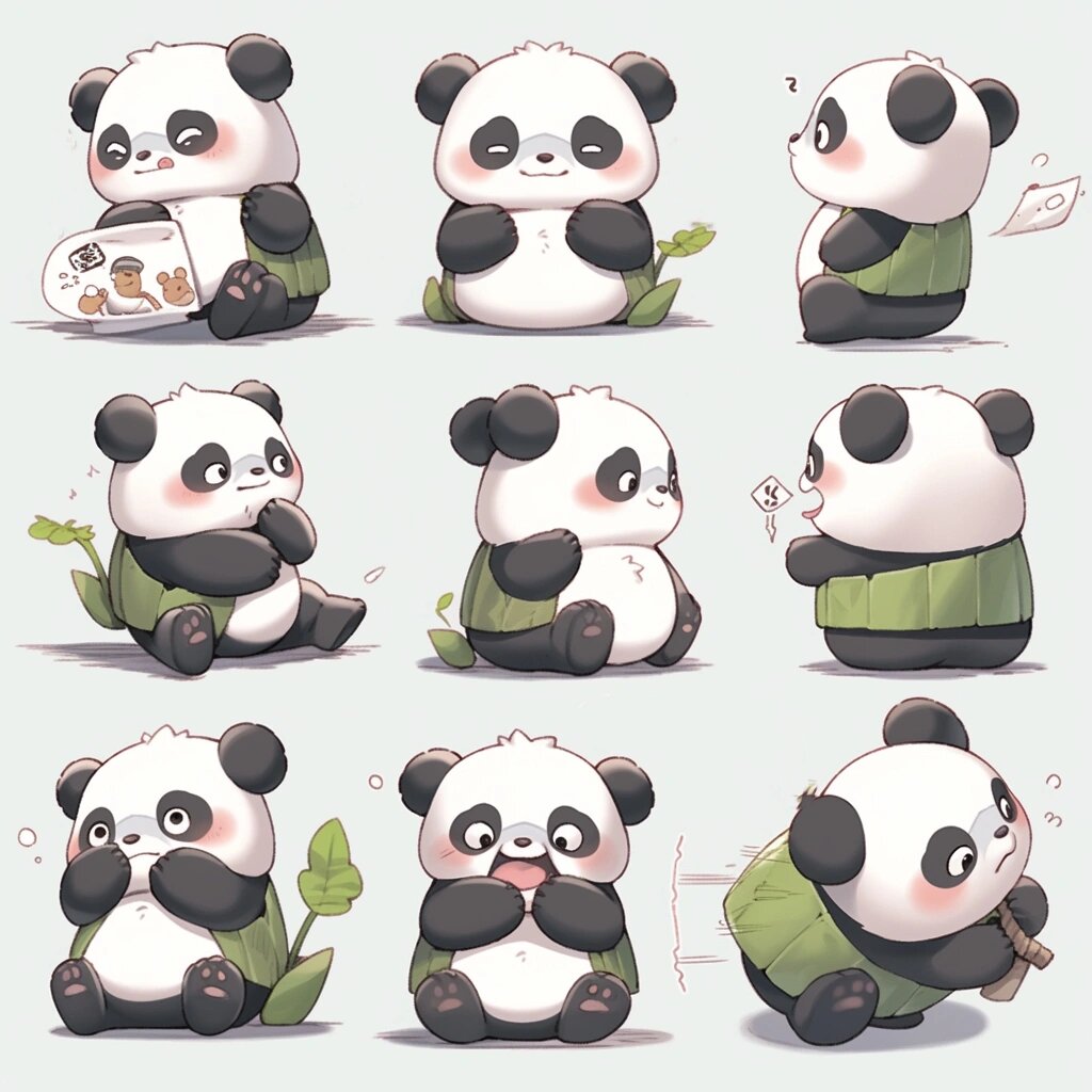 可爱的的熊猫宝宝表情包