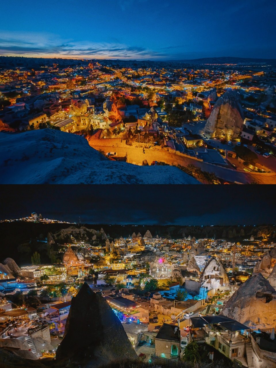 土耳其9593格雷梅镇|梦幻童话夜景 位于卡帕多奇亚的格雷梅小镇