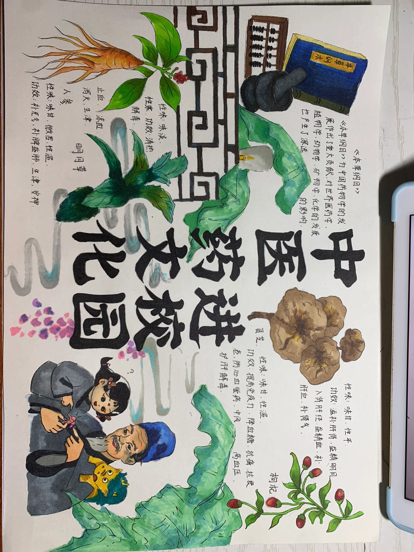 中医药走进校园手抄报图片