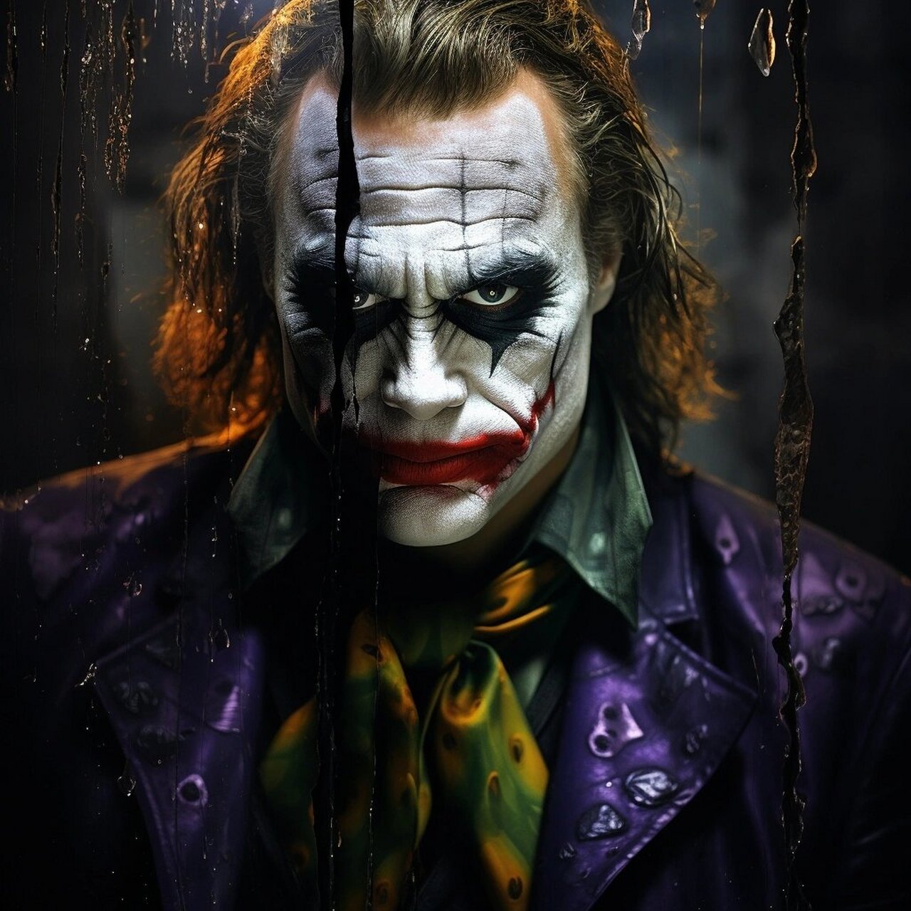 好酷的小丑07  头像丨壁纸94咒语分享 he joker, a villain from