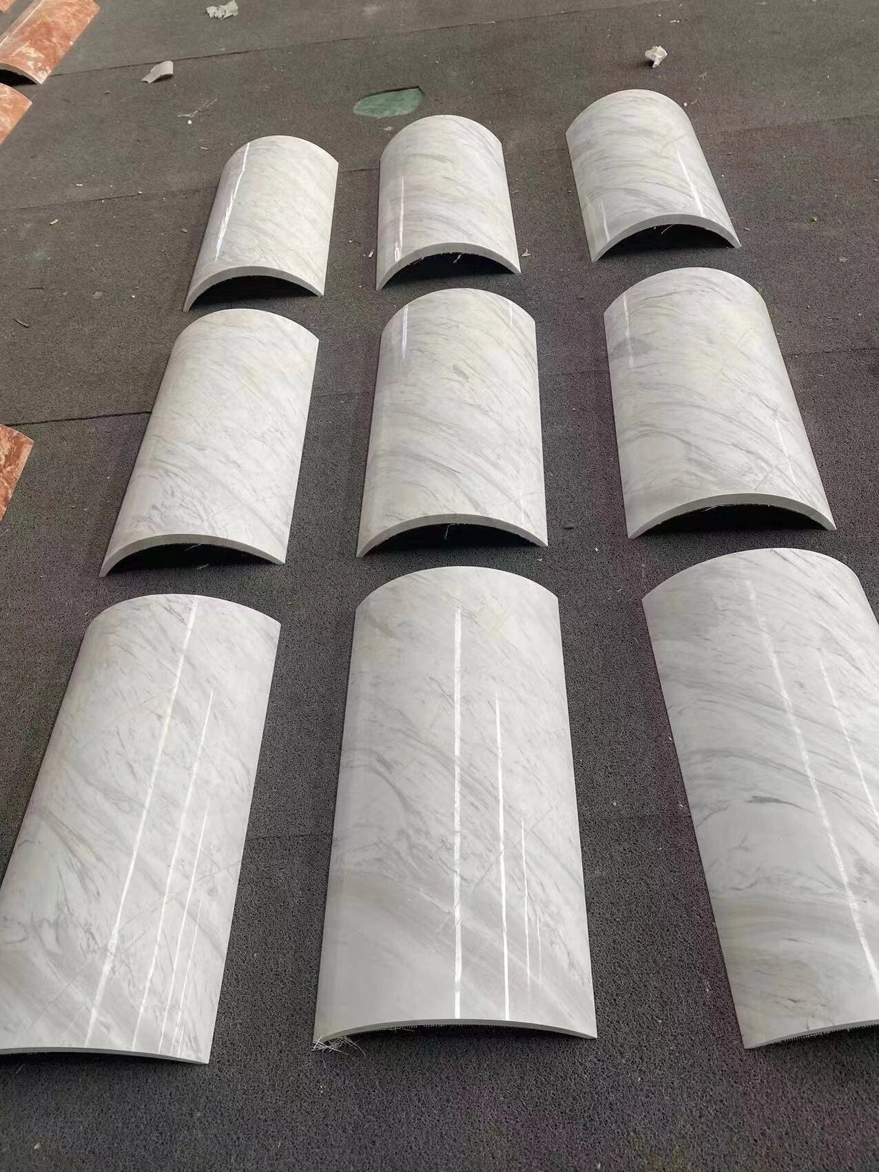 天然大理石希腊爵士白圆柱