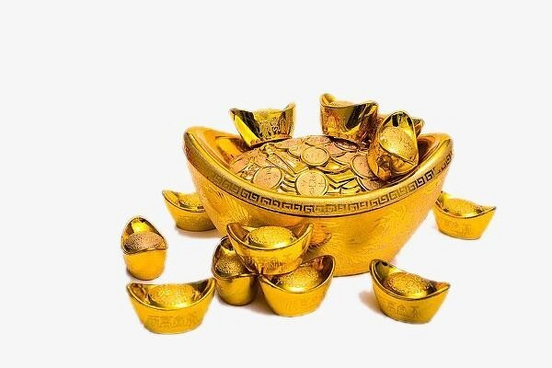 金元宝 其外文意思等同于金币 是指由贵重黄金制成的古代流通货币 在