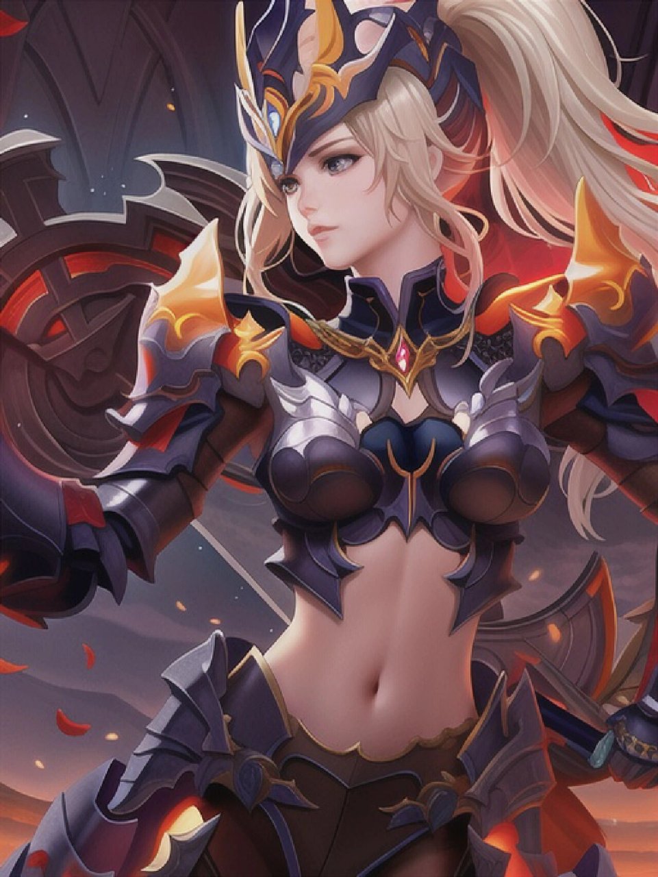 用ai画花木兰水晶猎龙者