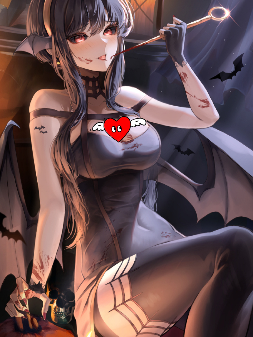 二次元动漫美图#女吸血鬼 可怕,可怜,可爱 又让人无法自拔的 女吸血鬼