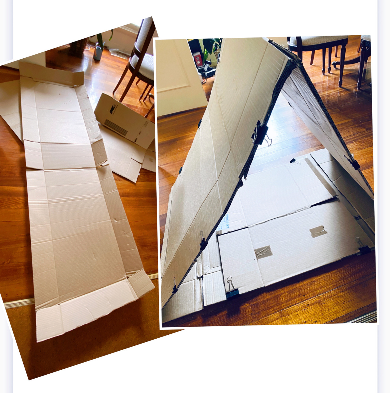 纸箱做帐篷的步骤图片图片