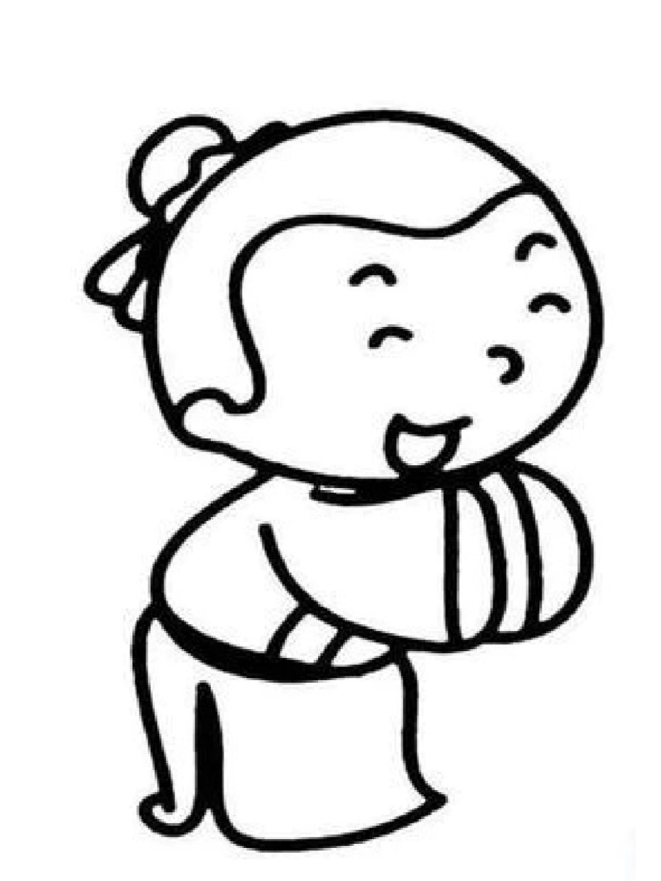 卡通古代人物可打印