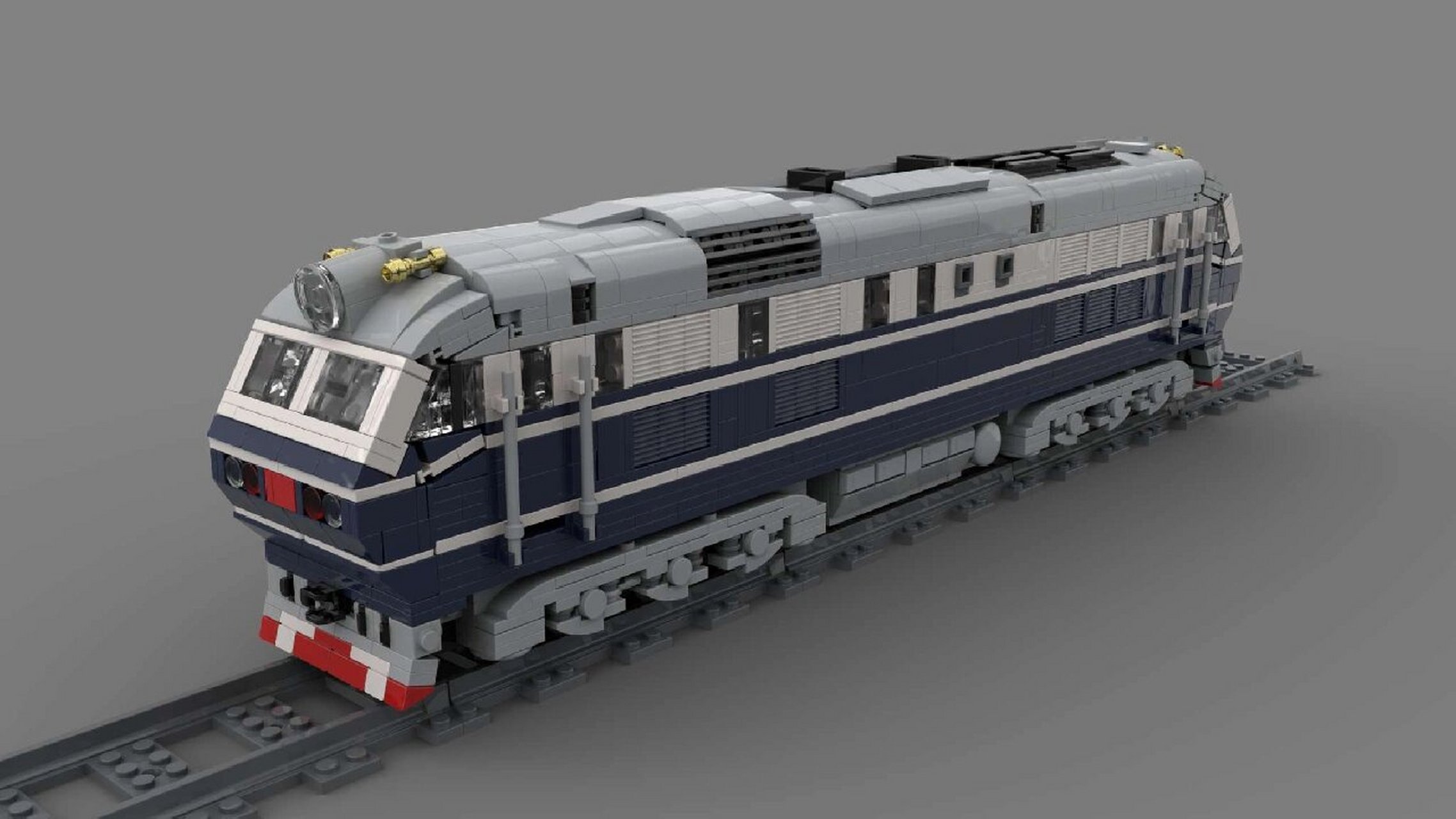 【乐高式积木火车】东风11型内燃机车 大03太威风了!