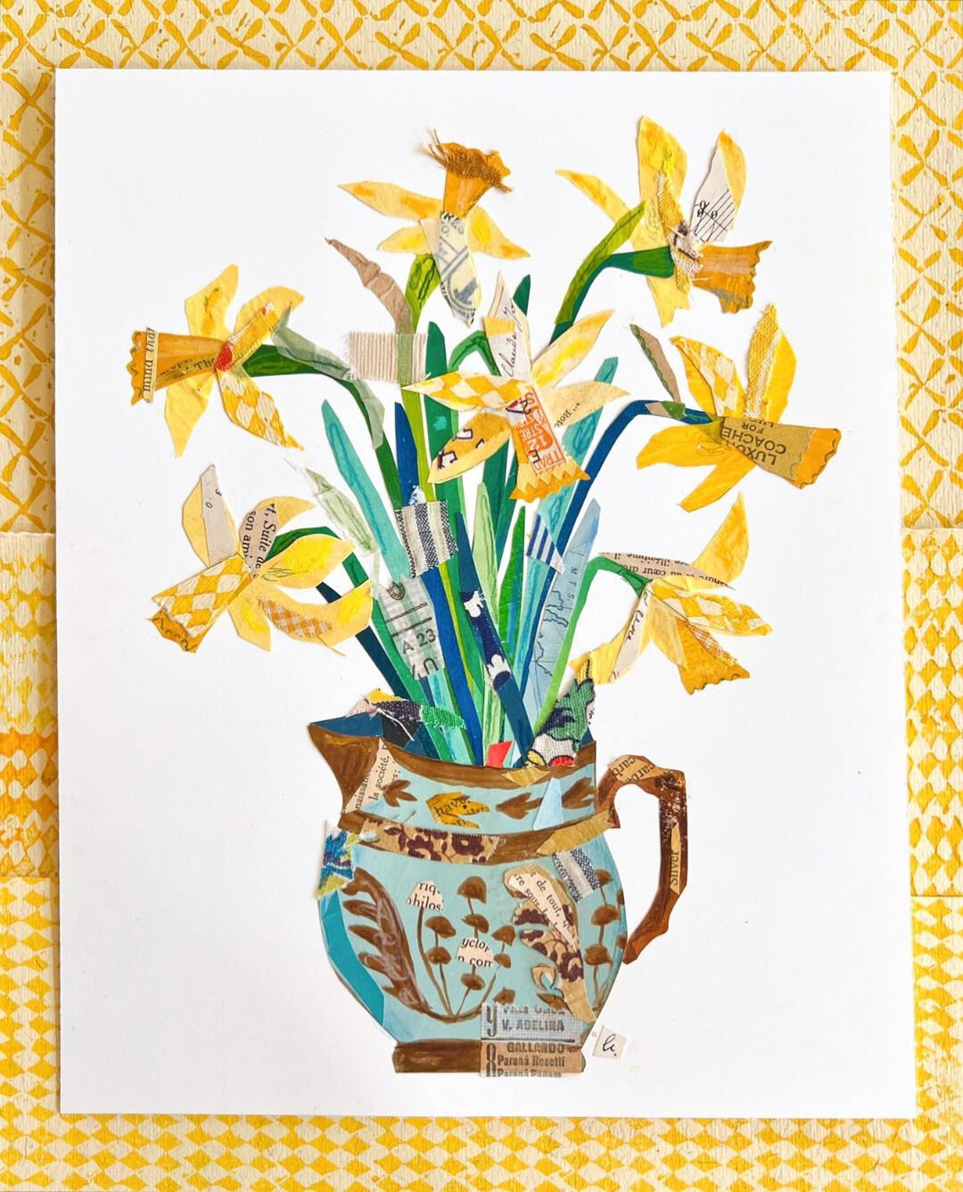 拼贴插画|植物花卉拼贴画素材3