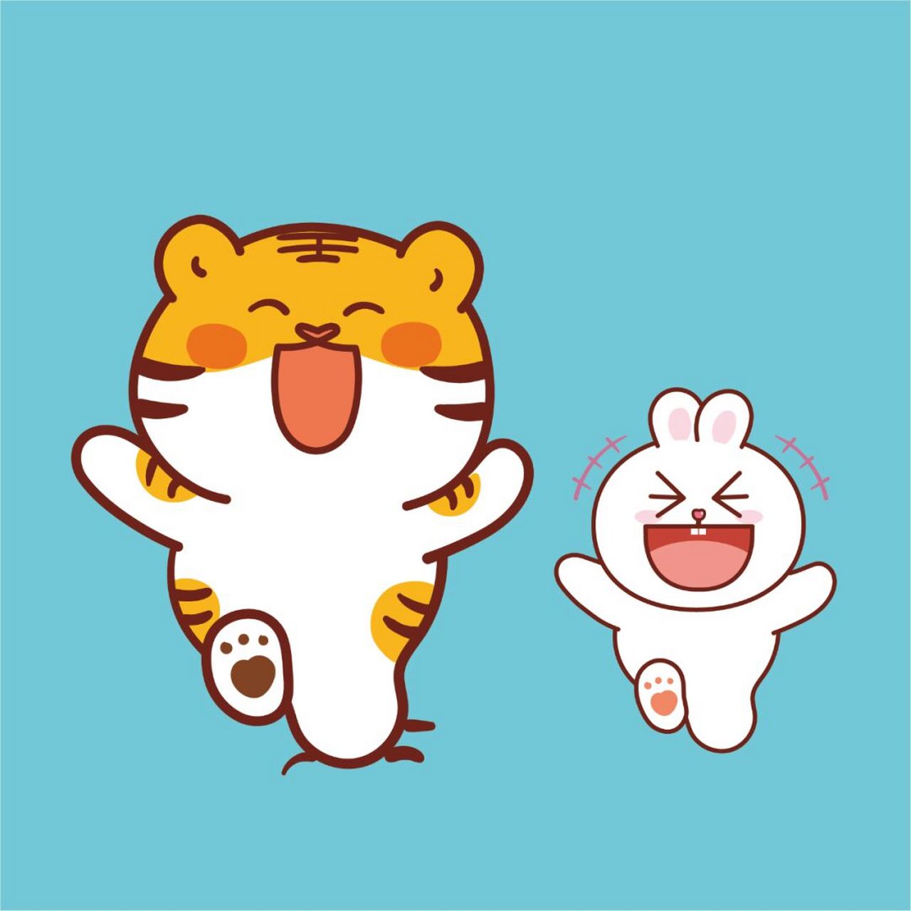 原创│虎萌萌兔子ip卡通形象 向你奔来 原创│虎萌萌兔子ip卡通形象